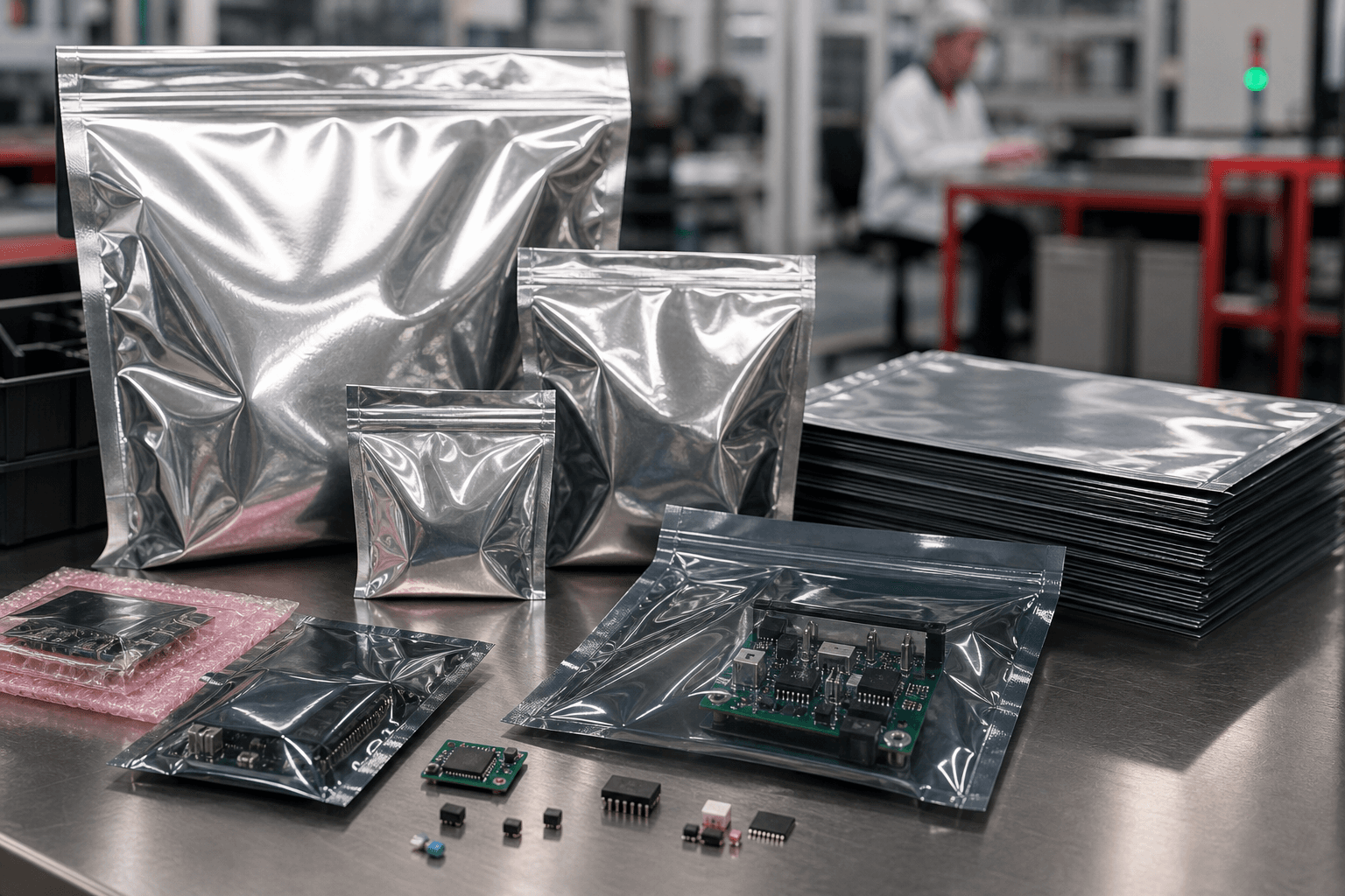 ESD / Moisture Barrier Packaging industrial product presentation