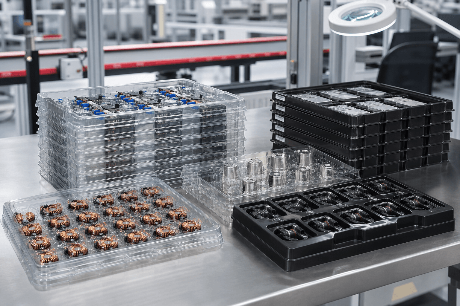 Vacuum Formed / PET Trays industrial product presentation